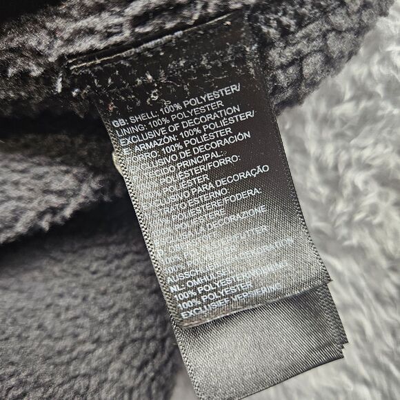 The North Face Womens Black Full Zip Jacket Size Large Fleece Lined - Picture 9 of 11